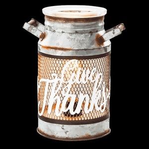 Scentsy Give Thanks Milk Can warmer
